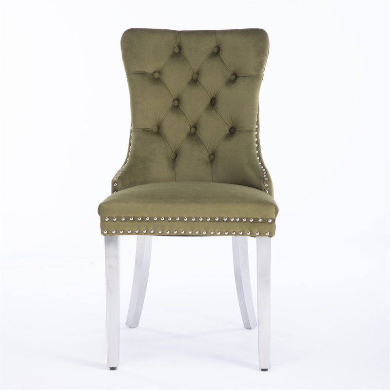 Chaise de salle à manger, Vert olive