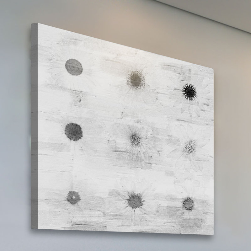 « white horses », reproduction d’art sur bois blanc, H 48 po x l 48 po x P 1,5 po