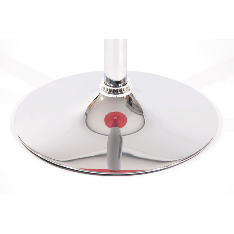Jaelyn Round Glass Top Dining Table, Red