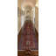 Tapis de couloir oriental rouge à motif géométrique unique 5X13