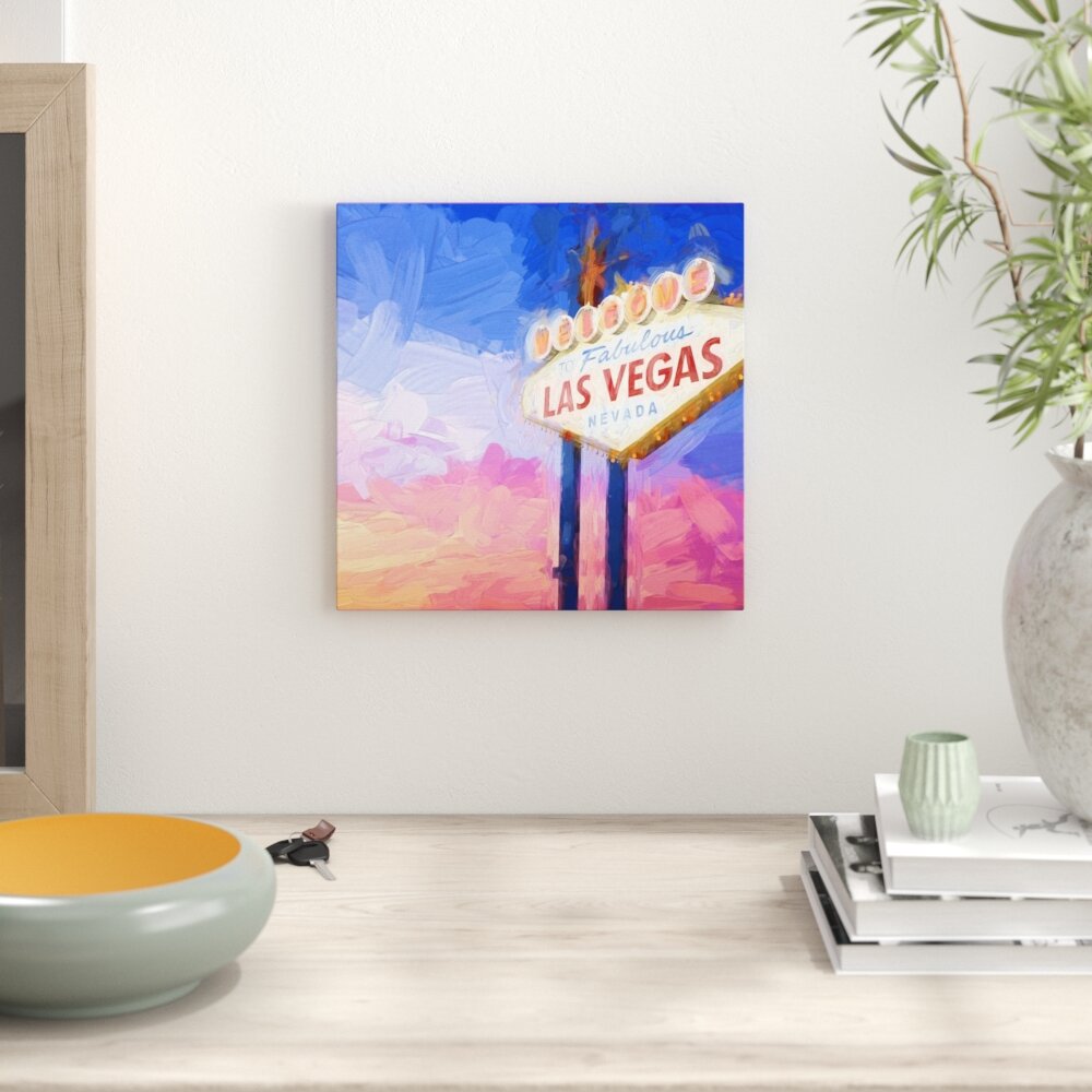 Leinwandbild Tolles Las Vegas Schild