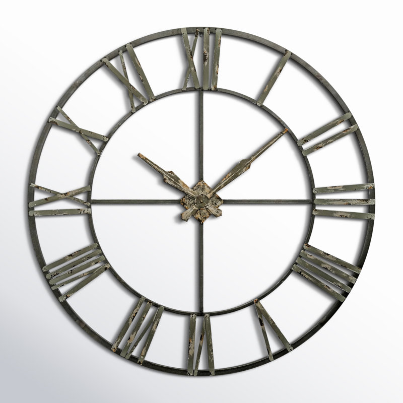 Eshe Metal Skeleton Wall Clock