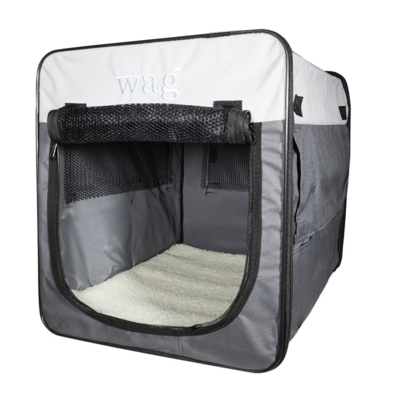 Collapsible Pet Carrier with 1 Door, Medium (50cm H x 46cm W x 60cm L)