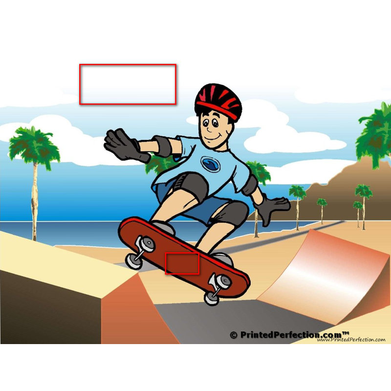 Skateboarder personnalisé - Petit porte-clés filant pour homme, Oui