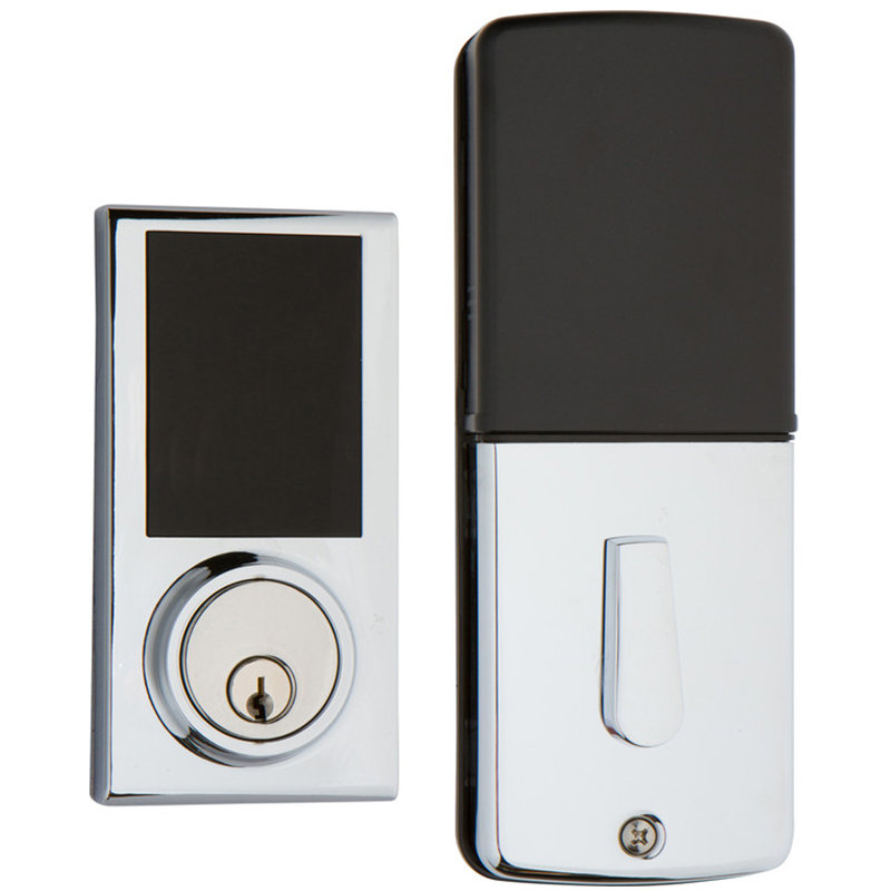ZW Electronic Single Cylinder Deadbolt, Chrome