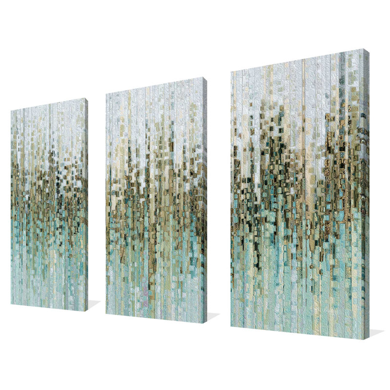 «Isaiah 53: 6 Gone Astray» par Mark Lawrence, ensemble de 3 reproductions d'art graphique sur toile tendue