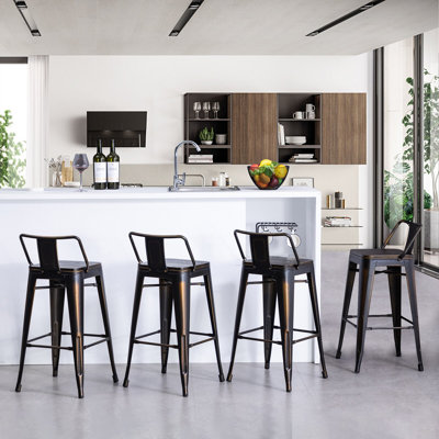Maresca Counter Stool with Metal Frame