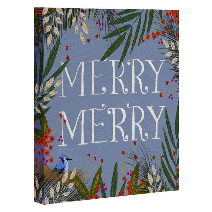 « christmas merry resdominure », impression, H 10 po x l 8 po, Toile tendue