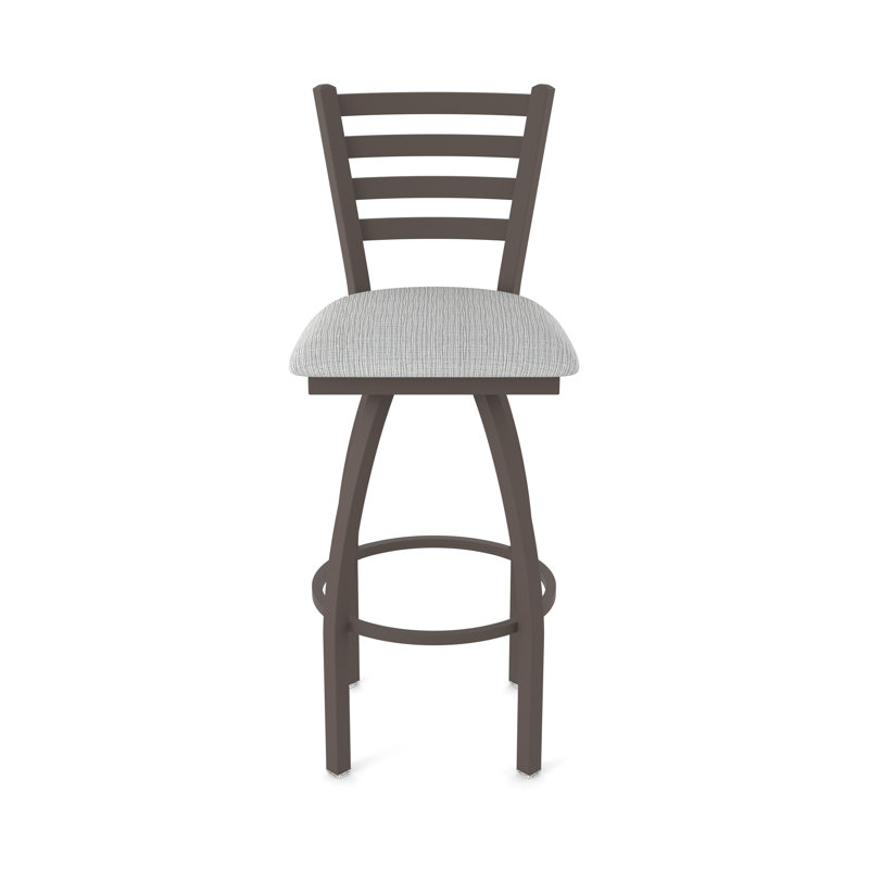 Tabouret pivotant Jackie, Bronze, Très grand (siège d'une hauteur de 36 po), Tissu - alpin graphique