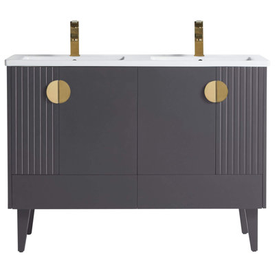 Ensemble de meuble-lavabo double 47 po Saimah