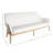Palma Sofa Vinyl - Natural/Linen Wicker