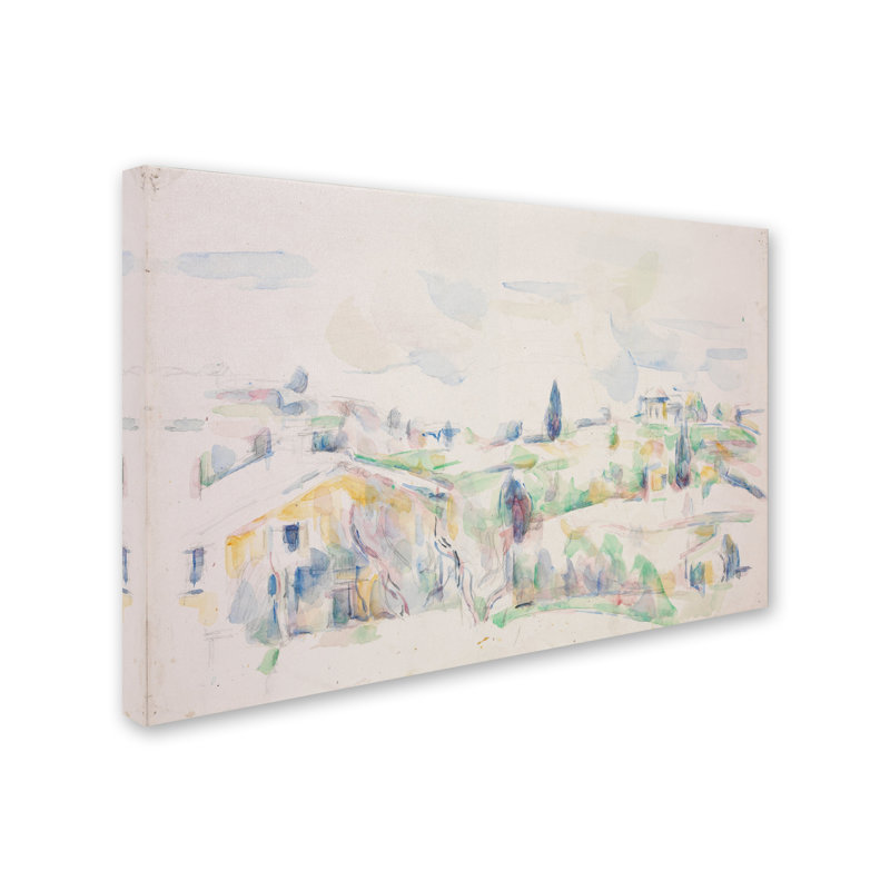 «Landscape In Provence», reproduction sur toile tendue, 16 po x 24 po