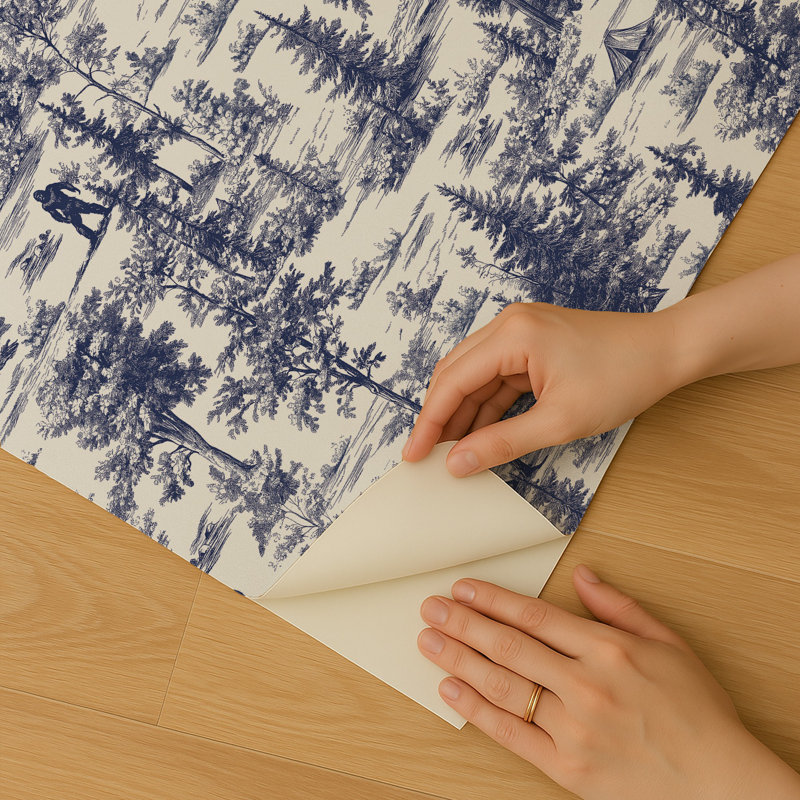 Papier peint adhésif Bigfoot Novelty Toile, Bleu