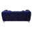 Blue Velvet Loveseat