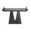 Astra Modern Sculptural Wood Veneer Console Table with Architectural Geometric Base