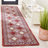 Hand Tufted Wool/Cotton Oriental Rug in Red/Pink-1607903428