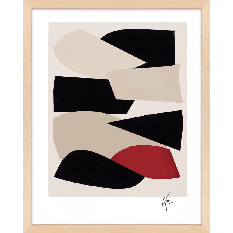 Jewel 29 Print by Lee Lessem, 20" H x 16" W x 1.25" D, Brown Framed