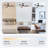 42" 3 - Blade Modern Farmhouse Small Room LED Ceiling Fan with Light and Remote-1997669444