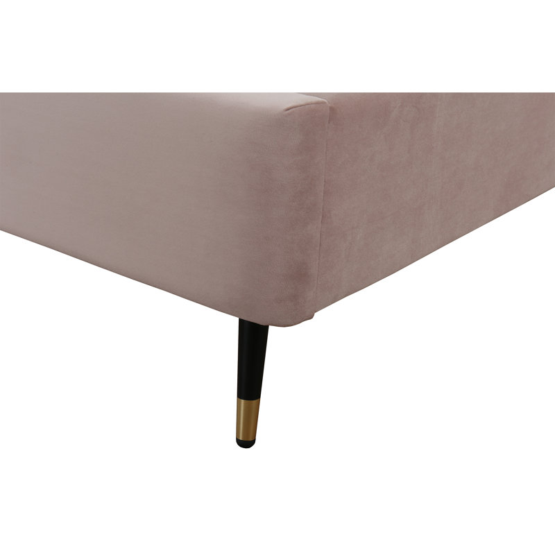 Toshiye Upholstered Platform Bed, Twin, Pink