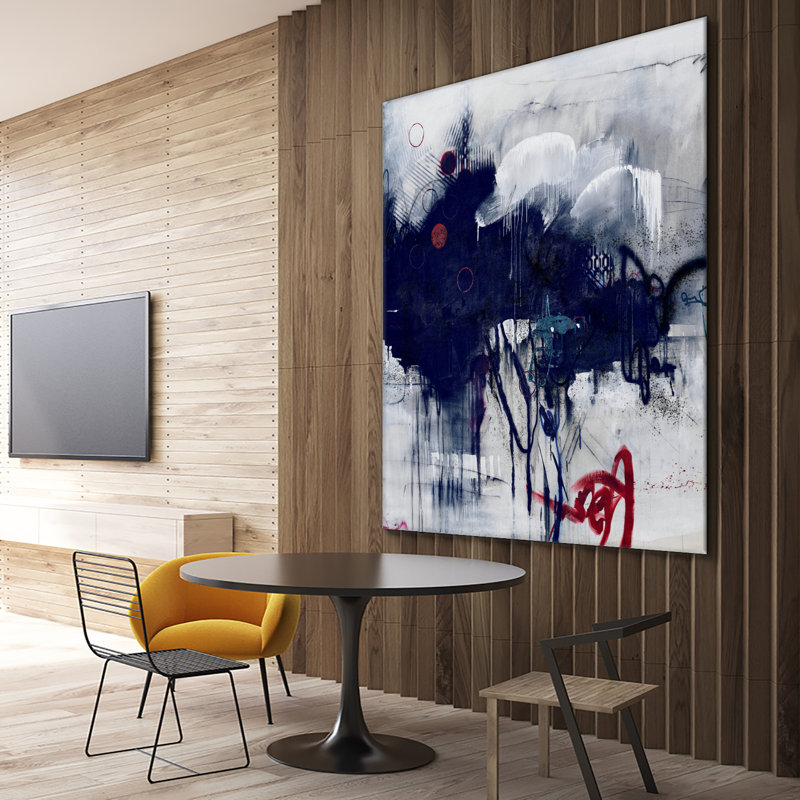 " Heavy Clouds ", 54" H x 54" W x 1.5" D