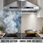 BRANO 30 in. Wall Range Hood, 900 CFM Convertible Stainless Steel Kitchen Hood with Voice, Gesture & Touch Control