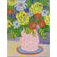 Flowers In Pink Dotted Vase Print by Sue Graef-71201176-71201177