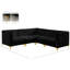Enson Velvet L-Shaped Sectional Reversible-396658954