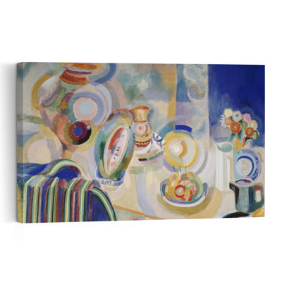 Nature morte portugaise, 1916. Estampe murale contemporaine représentant des fleurs.