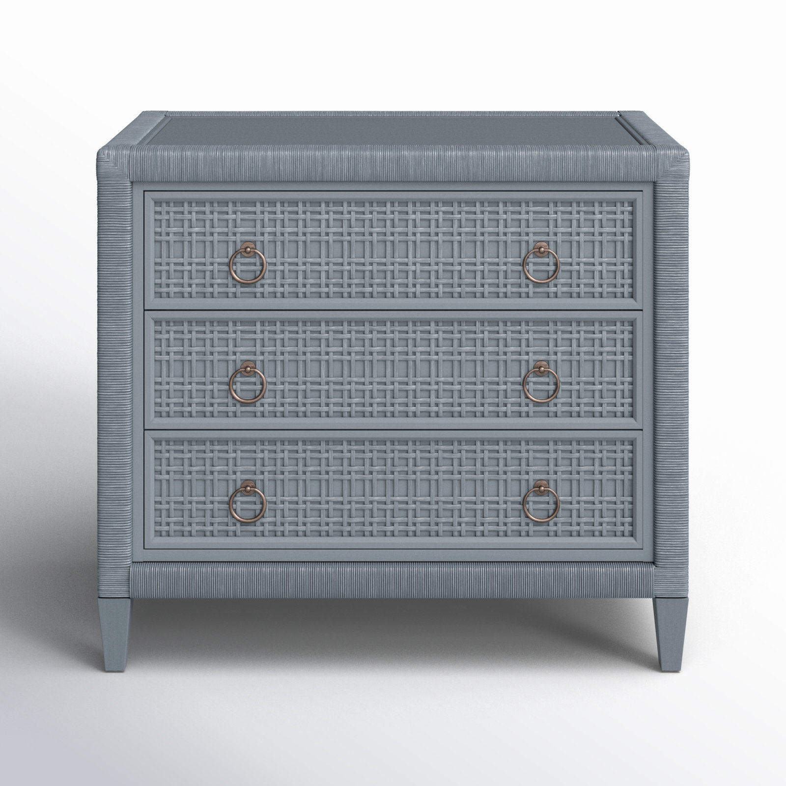 Monterey 3 Drawer 36" W Dresser, Sea Glass, No, Satin Nickel
