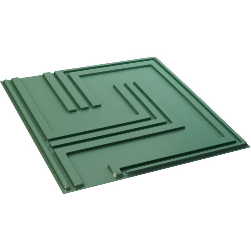 Falkirk Ross 19.7" x 19.7" Wall Panelling, Universal Pearl Metallic Sea Mist