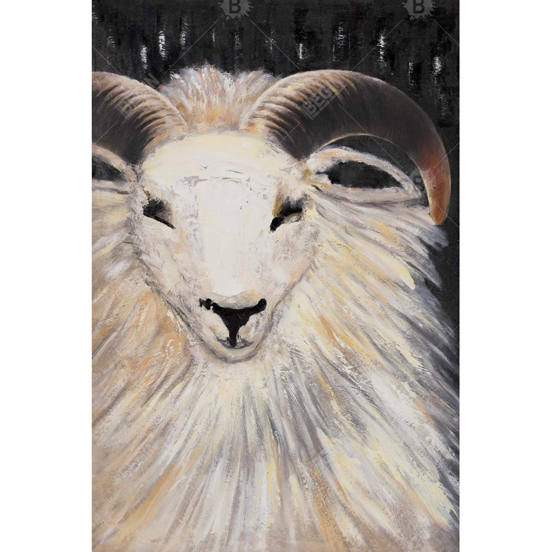 " Bushy Ram ", 36" H x 24" W