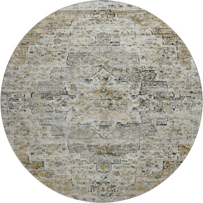 Premium Machine Washable Ashington AMF1832 Global Rug