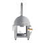 Four à pizza au gaz et à bois en acier inoxydable 32 po.