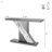 Mirrored Glass Console Table Imitation Marble Sofa Entryway Table