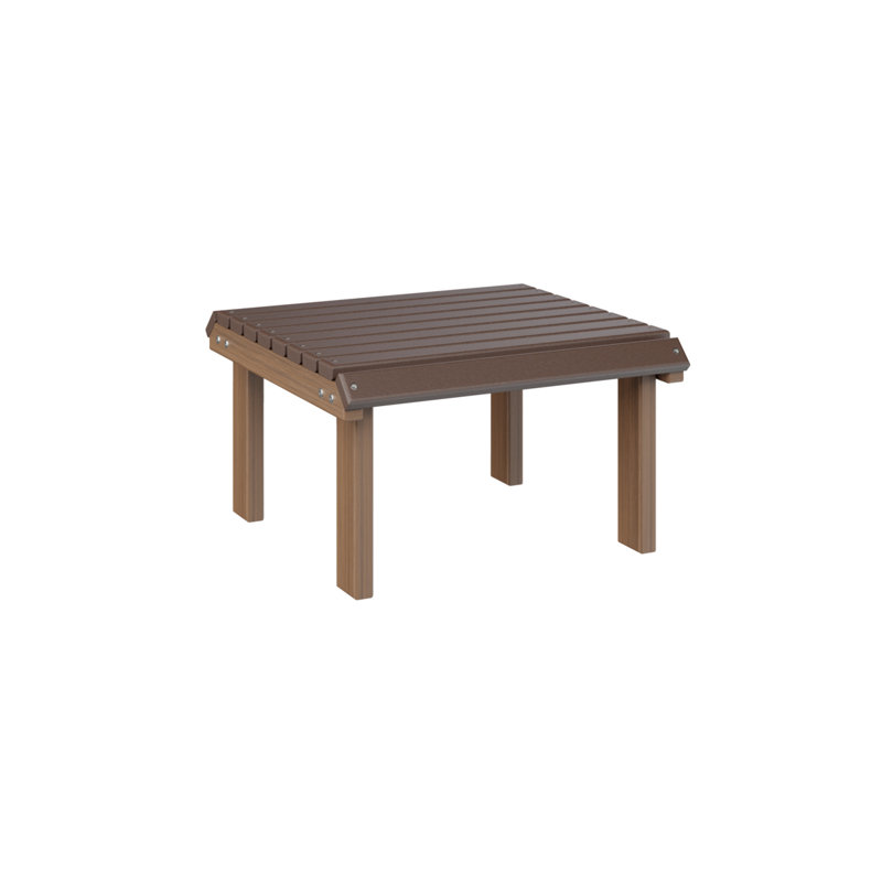 Repose-pieds fixe Berlin Gardens, Chocolate Brown Top/Antique Mahogany Base