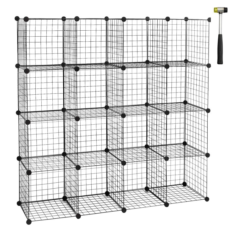 Ibanez 144cm H x 144cm W Iron Cube Bookcase
