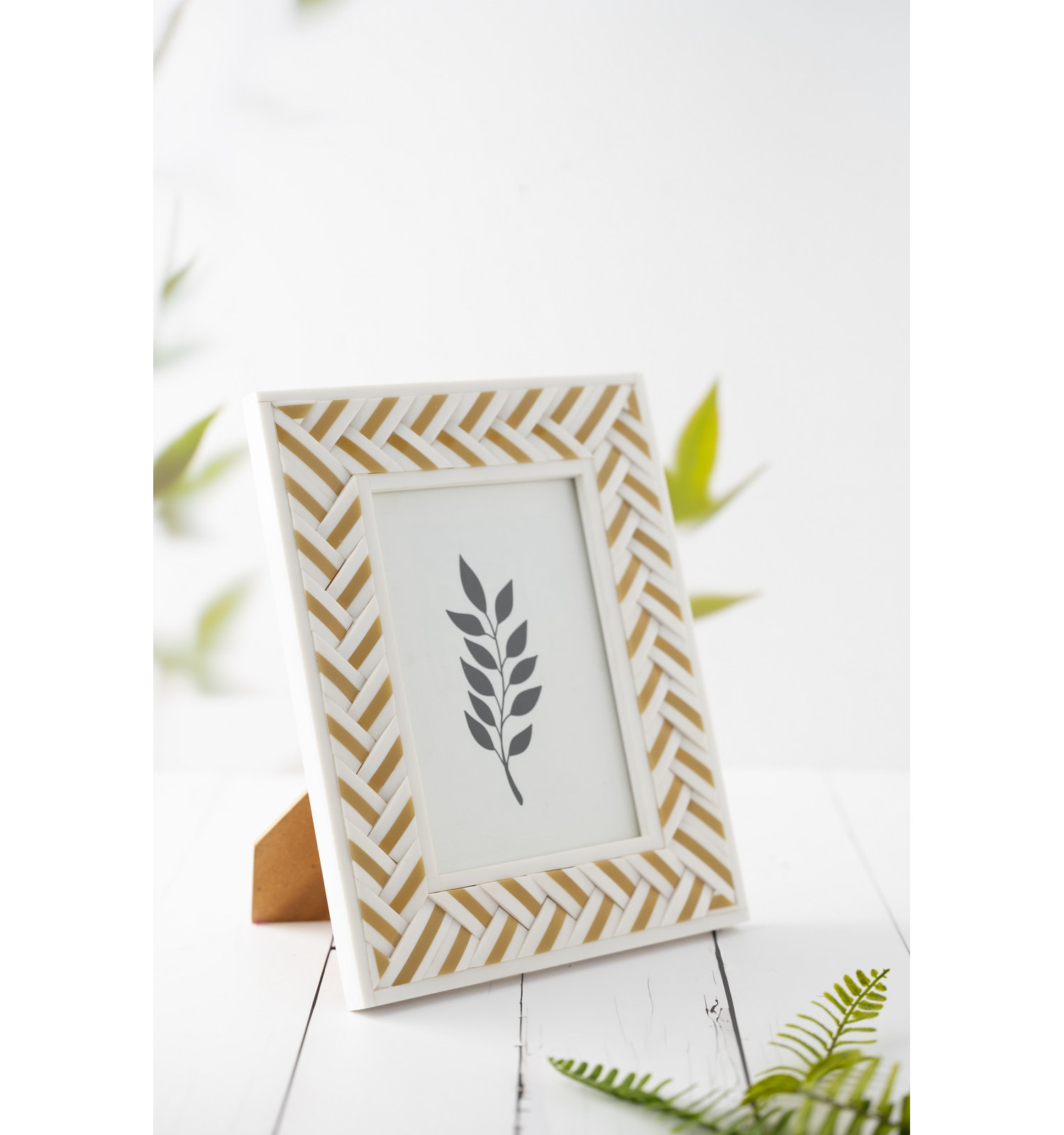 Henderson Bone Picture Frame, 5" W x 7" H