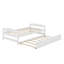 Base de lit plateforme simple en bois de pin avec lit gigogne simple-2099315833