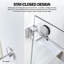 Porte de douche coulissante double sans cadre en chrome avec verre transparent 3/8 po CatalystFP l 62 po x H 76 po-112003521-132934451