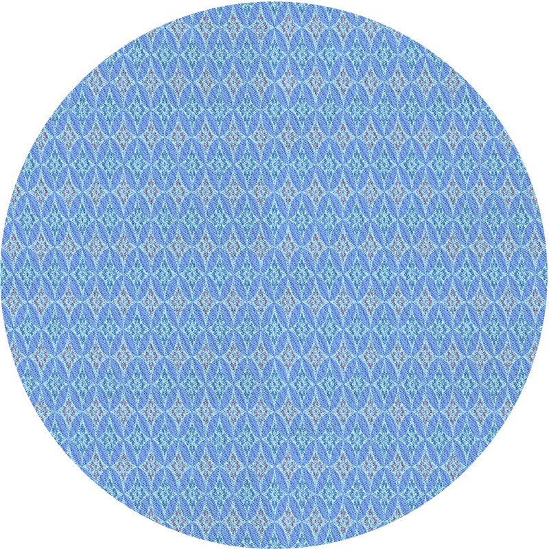 Geometric Indoor Rug, Round 8'