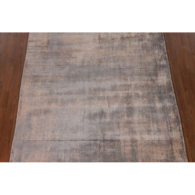 Tapis indien abstrait 6 x 8