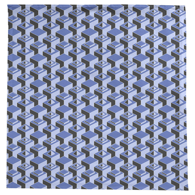 Nappe de gratte-ciels classiques, Bleu/noir