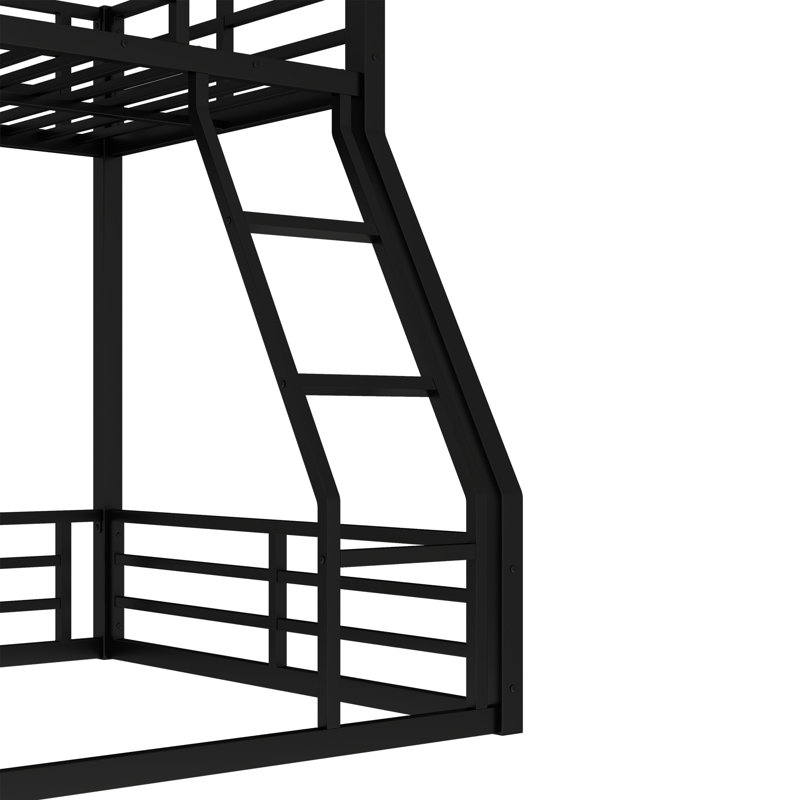 Metal Bunk Bed Quiet Design, Noise Reduced, Twin XL Over Queen