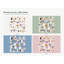 Ghost And Friends Wall Decals, Set of 37 Peel and Stick Nursery Wall Stickers, Satin Finish Removable Kids Room Wall Art, 20"W x 20"H (50 x 50 cm)-408135818