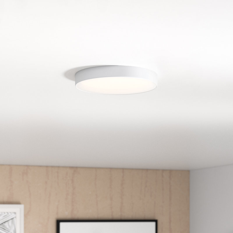 Warrenton LED Flush Mount, 0.75" H x 5" W x 5" L, White