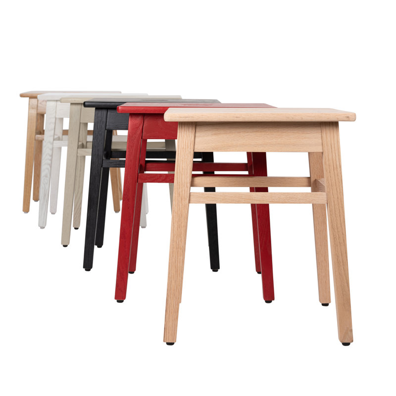 Aquino Solid Wood Accent Stool, Wenge