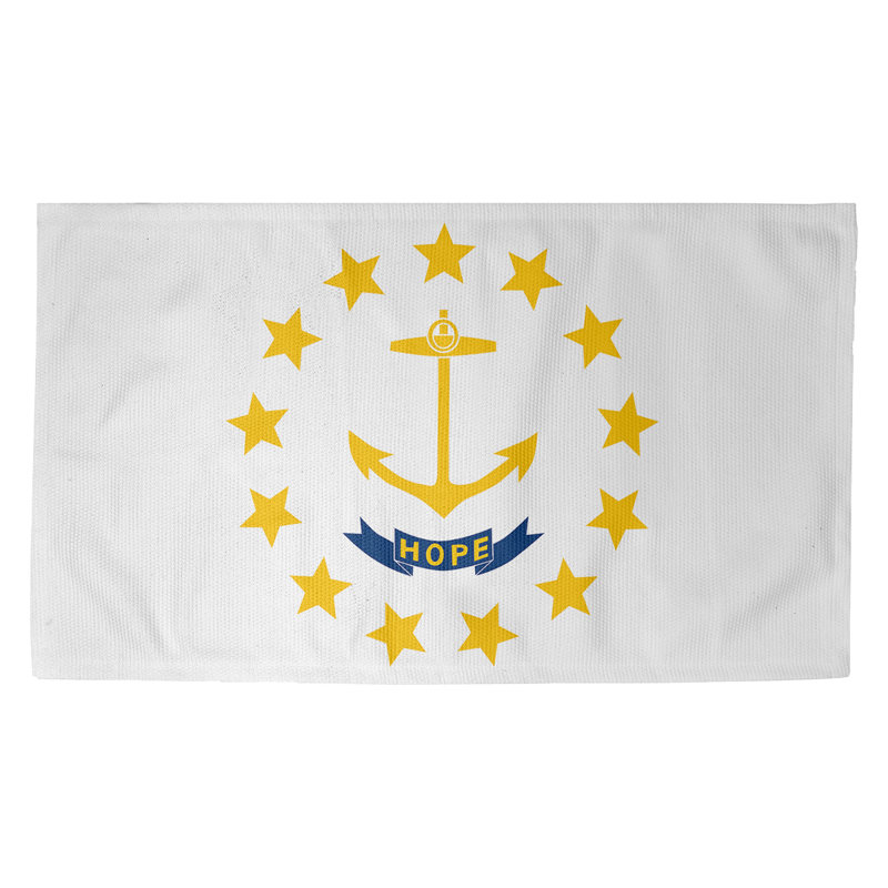 Paillasson d’intérieur rhode island flag dobby Fawcett, Rectangulaire 2 pi 1,5 po x 3 pi 4 po