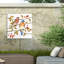 Jane Maday «Birds and Berries IV», toile d'extérieur-87945173