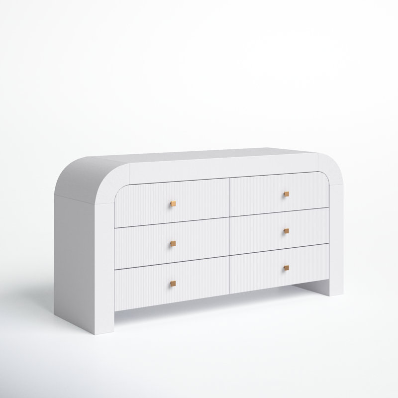 Baxley 62'' W 6 - Drawer Dresser, White