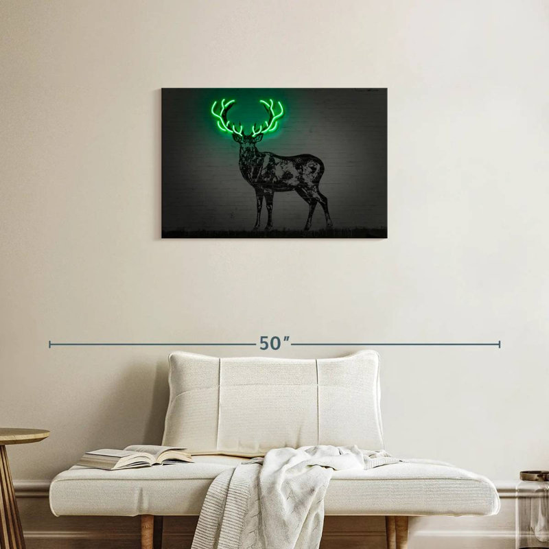 Cerf rougeoyant Brampt, H 20 po x l 30 po